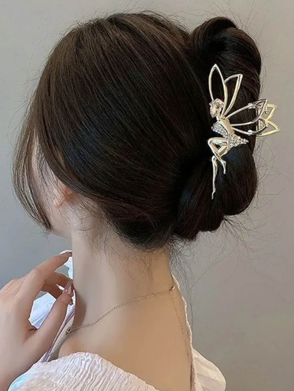 (2) Elegant Gold And Silver Tone Fairy Hair Clips Hair Accessories Accessory
